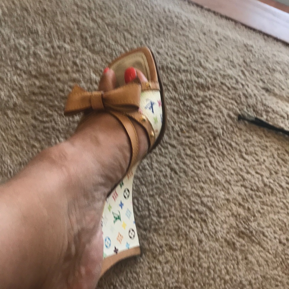 Wedge slides- Louis Vuitton